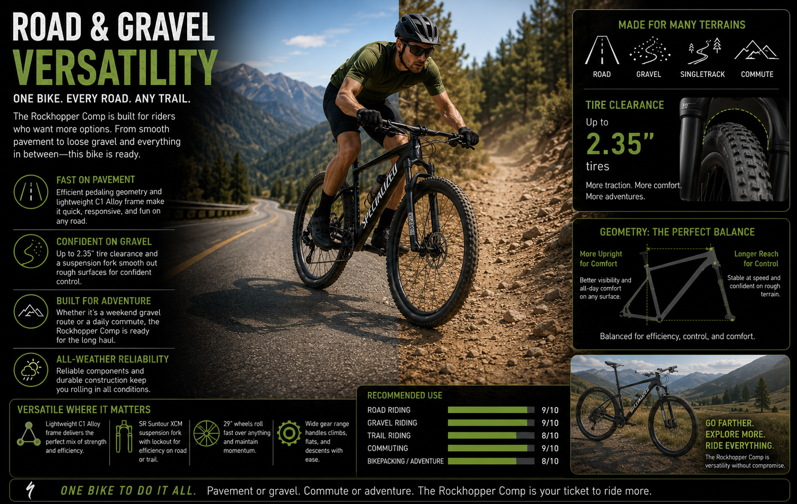 Road & Gravel Versatility